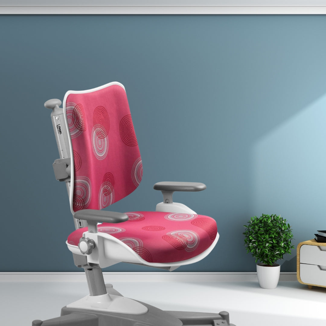Mayer Ergonomiczne krzesło rosnące z dzieckiem MyChamp różowe kółka