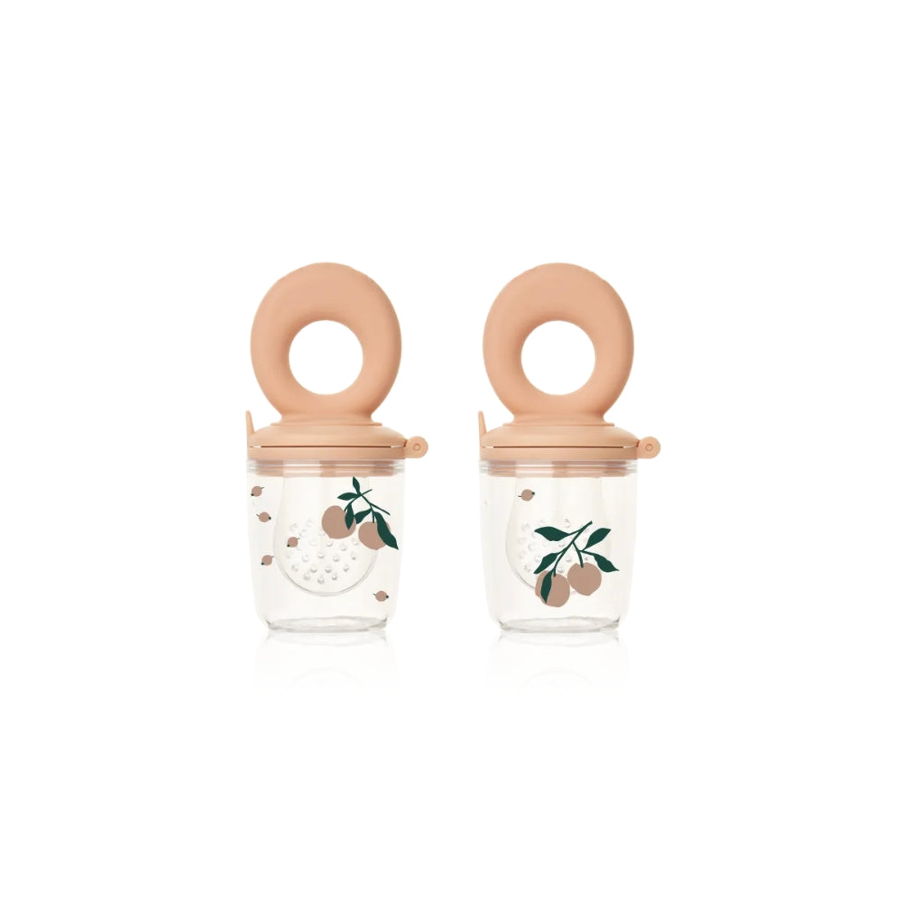 Liewood Gryzak do podawania pokarmu Miranda 2-pack Peach Sea shell