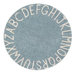 Lorena Canals Dywan dziecięcy okrągły ABC Vintage Blue 150 cm