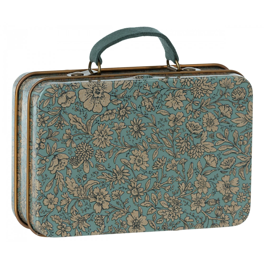 Maileg akcesoria mała walizka Blossom - Niebieska