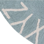 Lorena Canals Dywan dziecięcy okrągły ABC Vintage Blue 150 cm