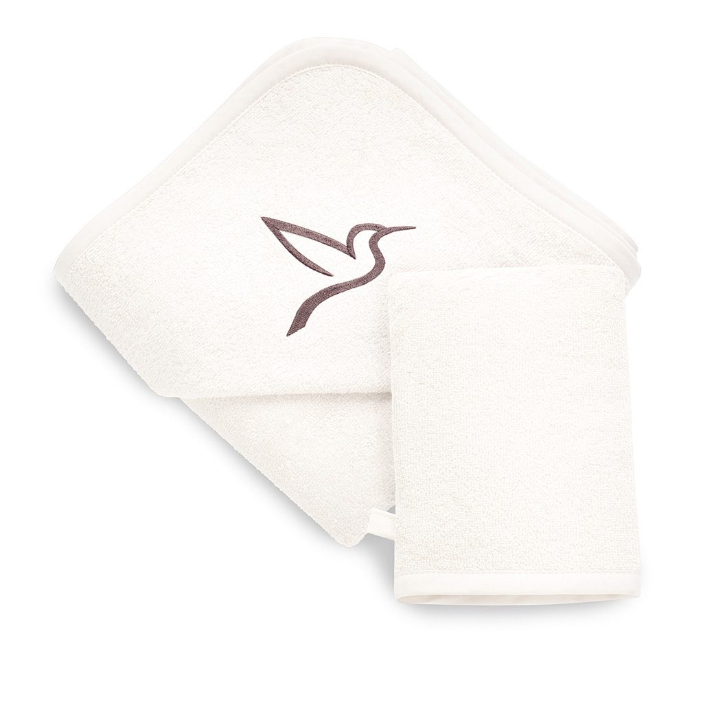 Yosoy Ręcznik dla niemowląt bambusowy 100×100 Ultra Soft biały myjka gratis