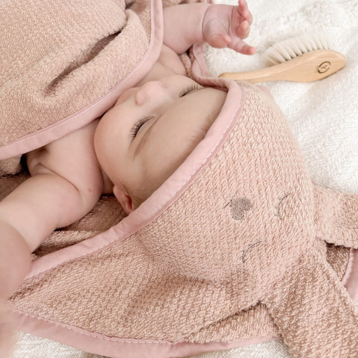 YOSOY Bambusowy ręcznik dla niemowląt Brudny róż 100x100 cm