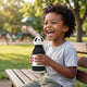 Asobu Butelka termiczna ze słomką Bestie - Panda 460 ml