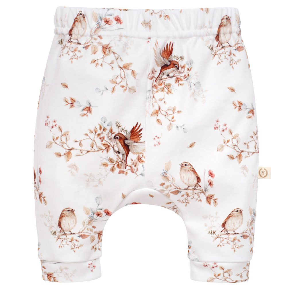 YOSOY Spodnie niemowlęce organic cotton Birds 56