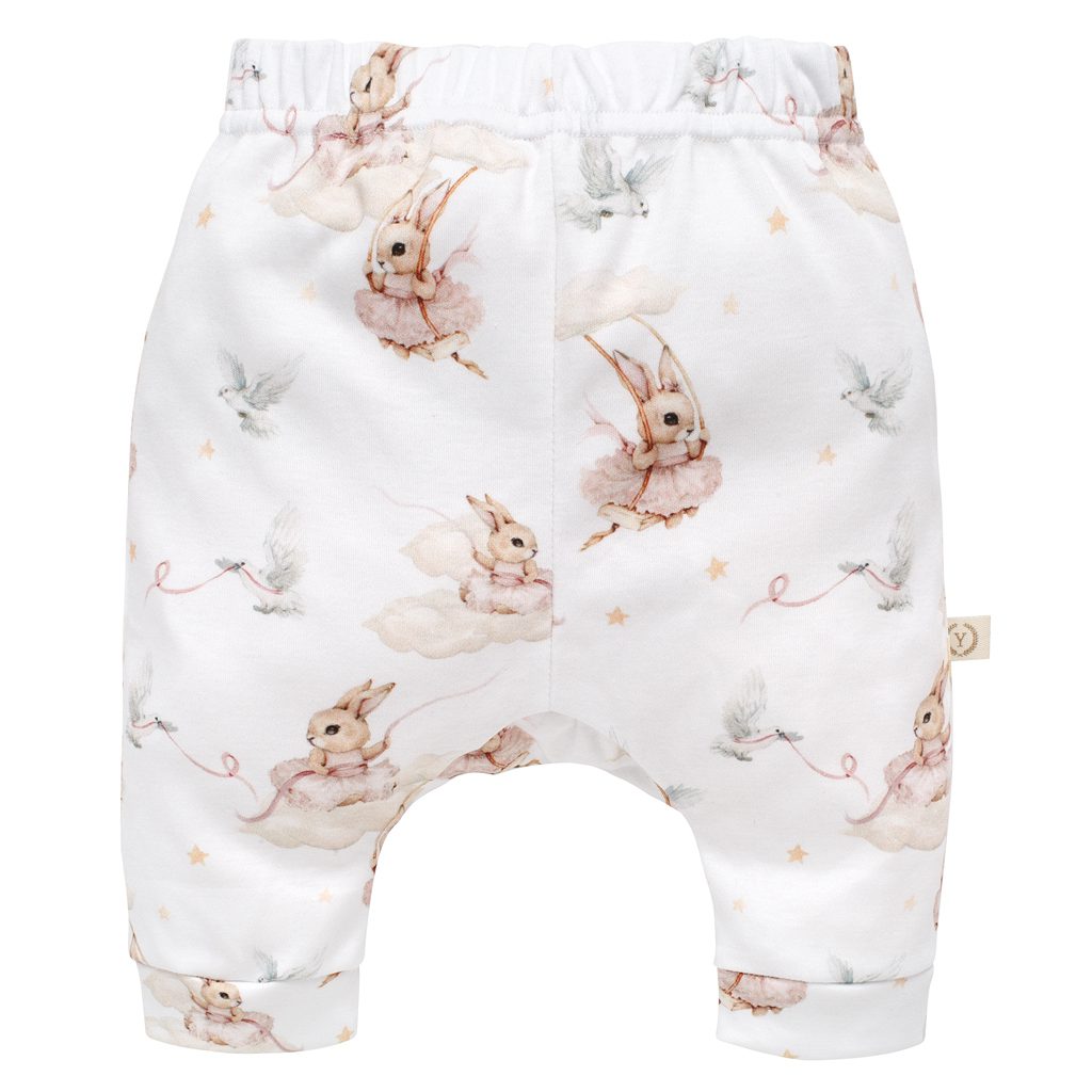 YOSOY Spodnie niemowlęce organic cotton Tutu Rabbits 56