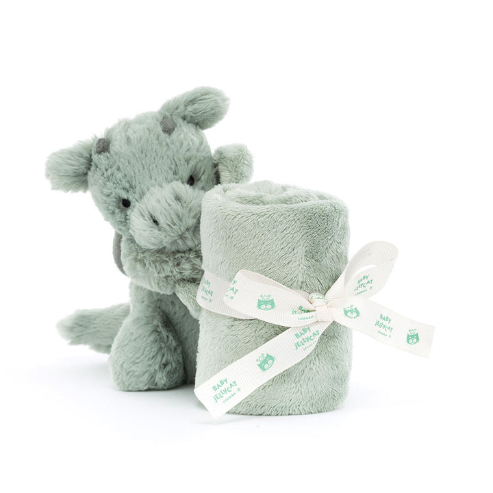 Jellycat Smok 34 cm Szmatka Przytulanka Miętowo-Szara