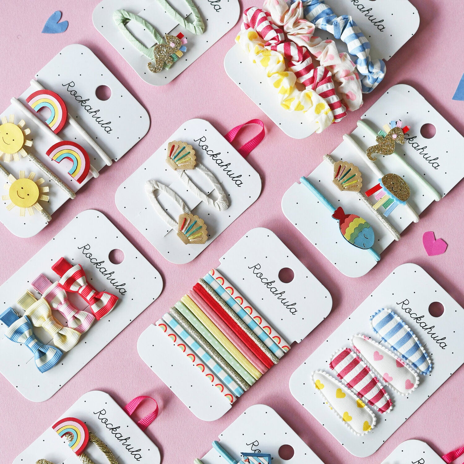 Rockahula Spinki do włosów dla dziewczynki Rainbow Seahorse