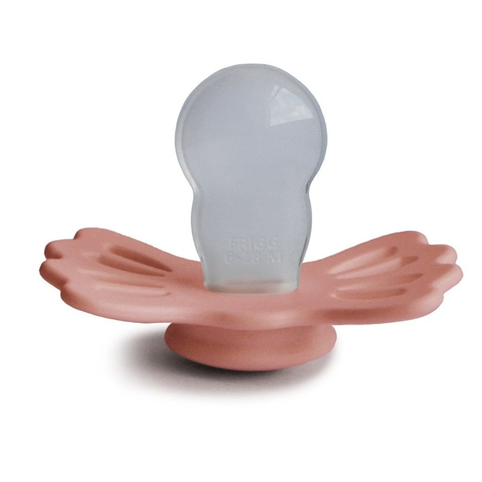 FRIGG Smoczek dla niemowlaka silikonowy Lucky Pretty in Peach  6m+