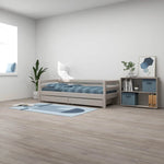 Flexa Łóżko dziecięce pojedyncze z 2 szufladami Classic Grey washed pine