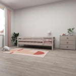 Flexa Łóżko dziecięce pojedyncze z barierką ochronną Classic Grey Washed Pine