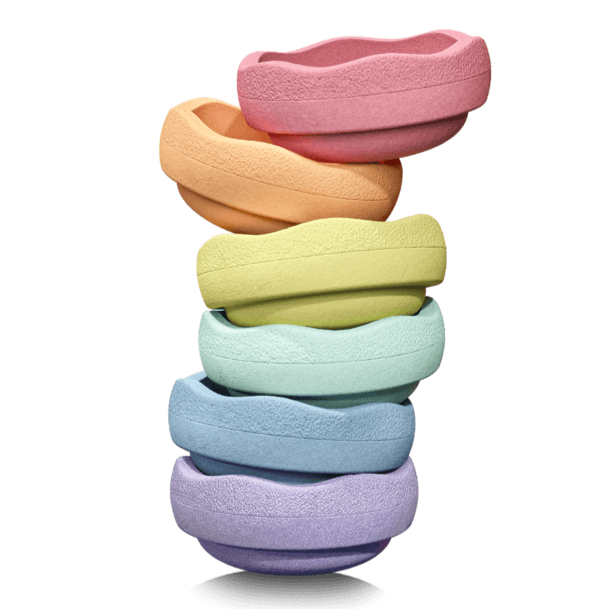 Stapelstein Zabawka ruchowa Dysk do balansowania Original Rainbow Pastel