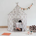 3 Sprouts Namiot dla Dzieci Recycled Checkerboard Beige
