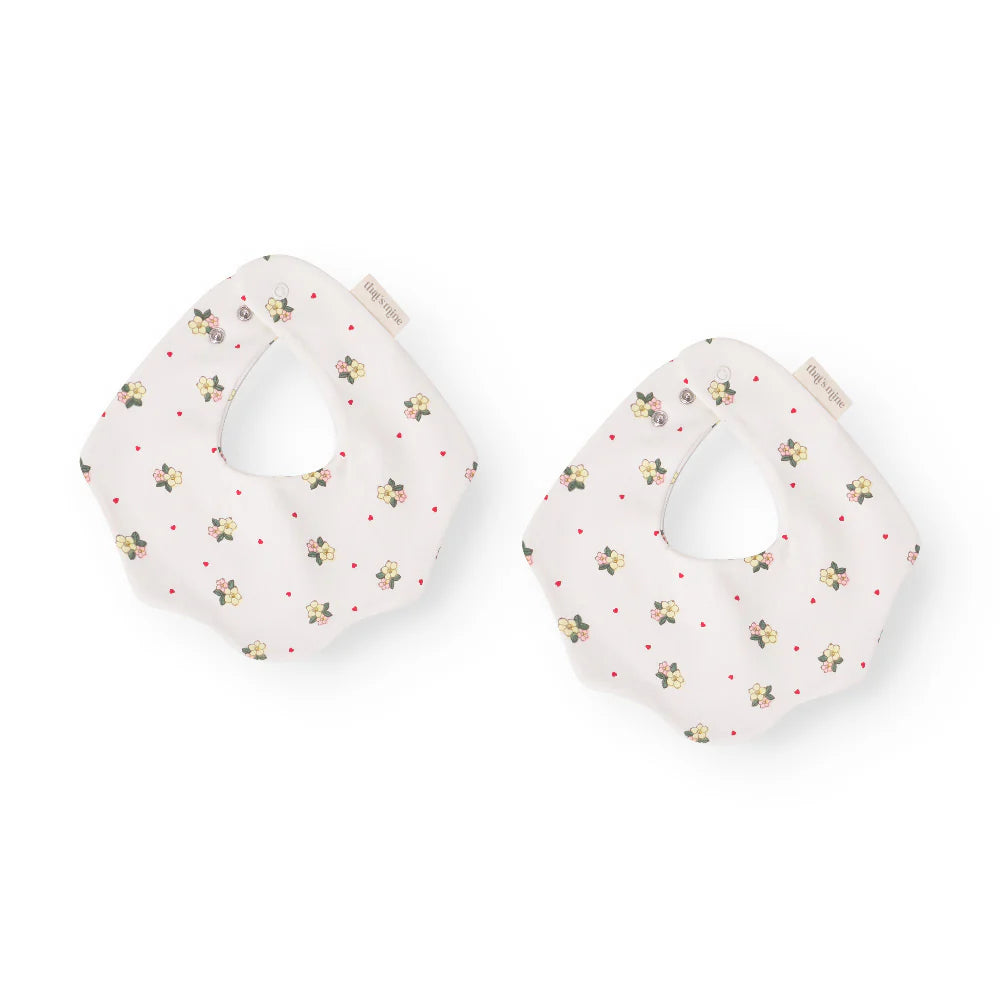 That’s Mine Śliniaki niemowlęce Ezra Sweetheart Petals 2-pak