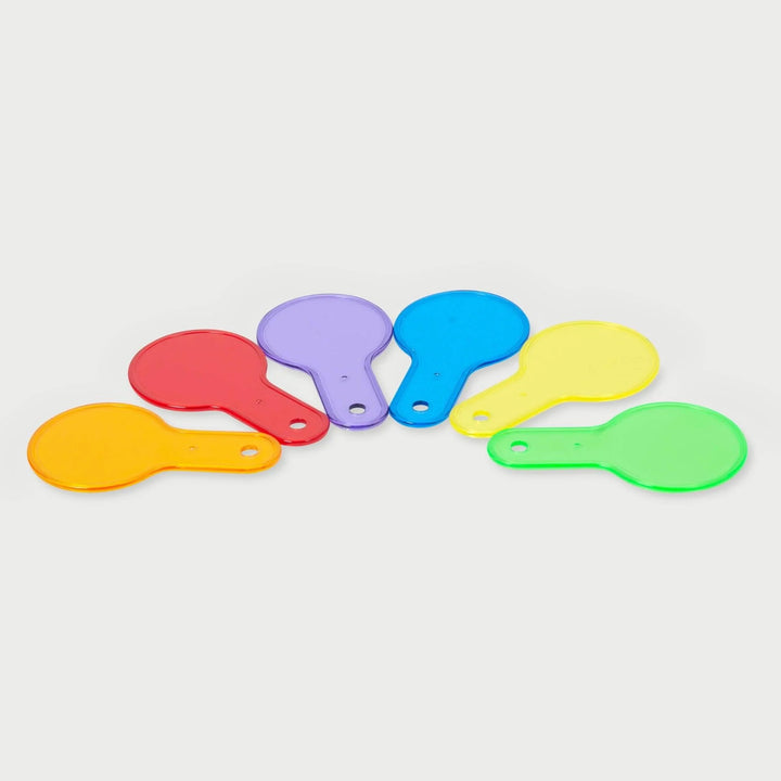 TickiT Zestaw półprzezroczystych kolorowych łopatek sensorycznych 6 sztuk