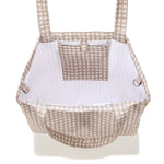 La Millou Torba dla mamy Shopper Bag z kieszonką BEIGE VICHY L