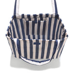 La Millou Torba dla mamy Shopper Bag Ortalion STRIPES NAVY