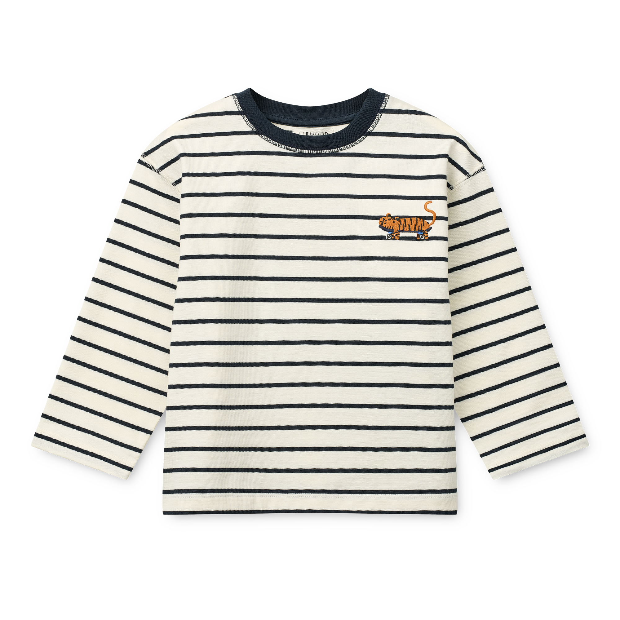 Liewood Koszulka dziecięca z długim rękawem Tyler Y/D stripe Classic Navy / creme de la creme