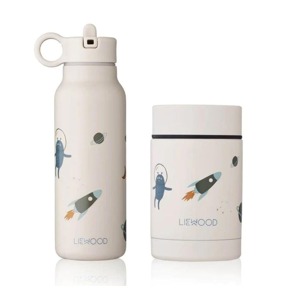 Liewood Termos obiadowy i butelka termiczna dla dzieci Space sandy mix