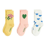 Mini Rodini Skarpetki dla dzieci Alpine flowers 3-pack