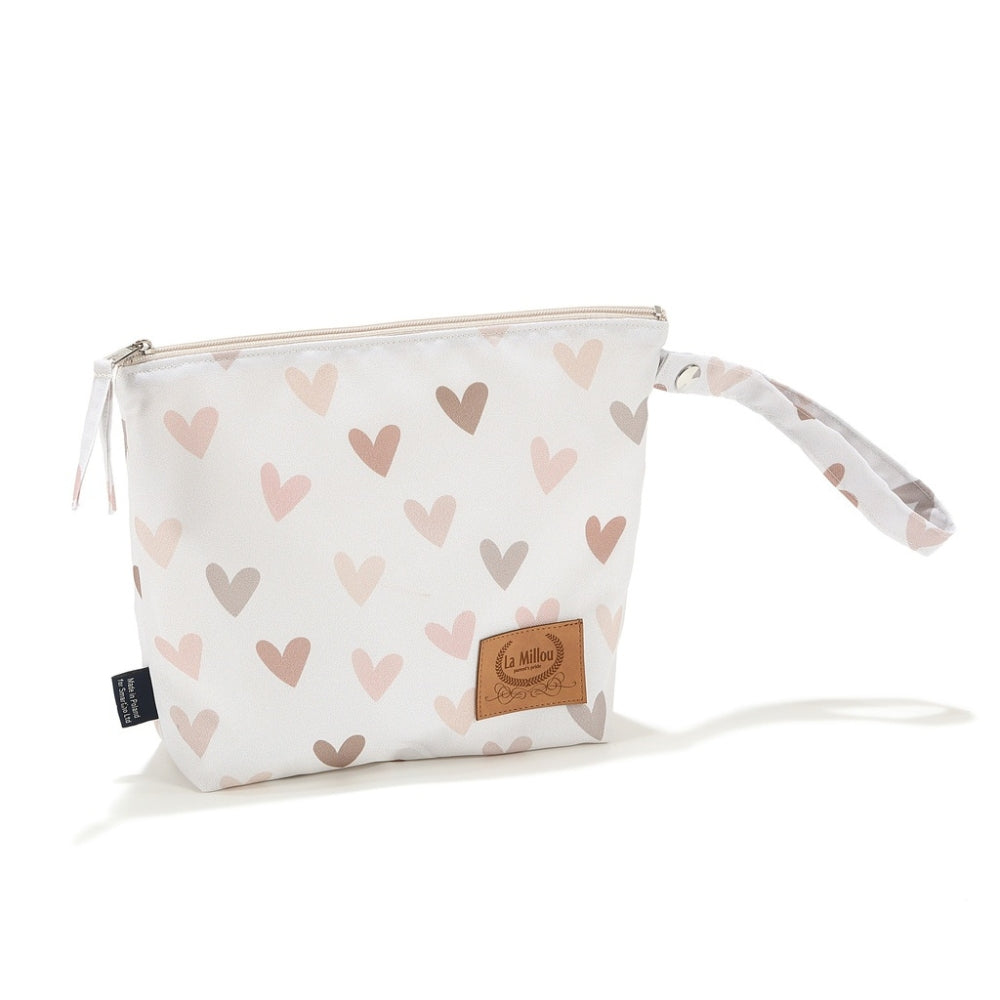 La Millou Kosmetyczka wodoodporna S Heartbeat Beige
