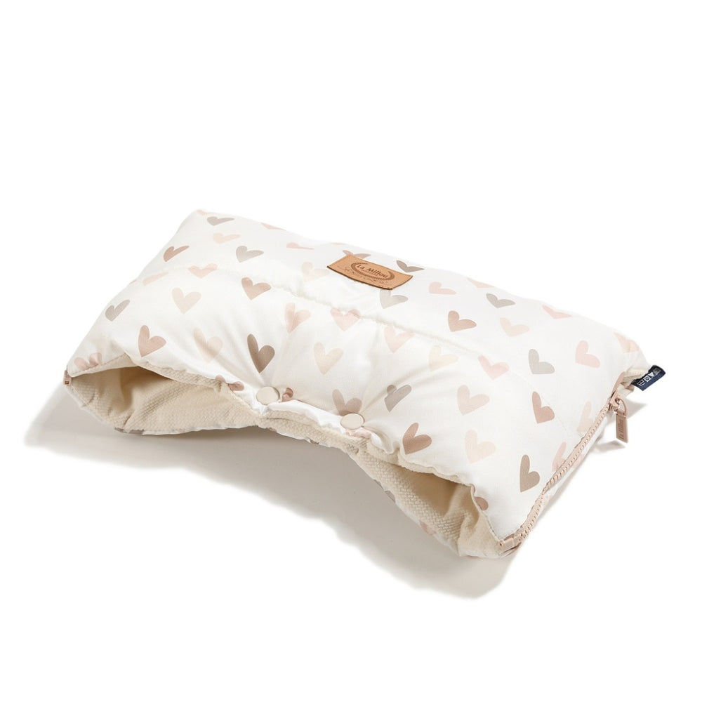 La Millou Mufka do wózka Ortalion Heartbeat Beige