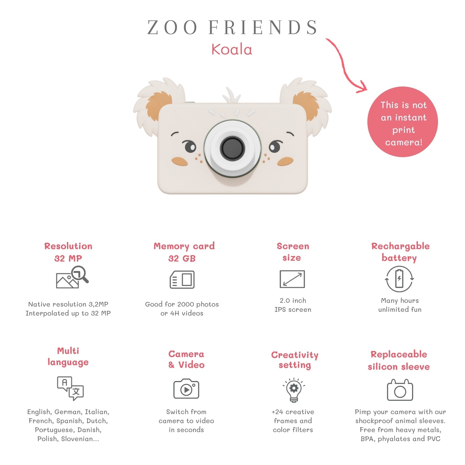 The ZooFamily Aparat dla dzieci Zoo Friends Koala