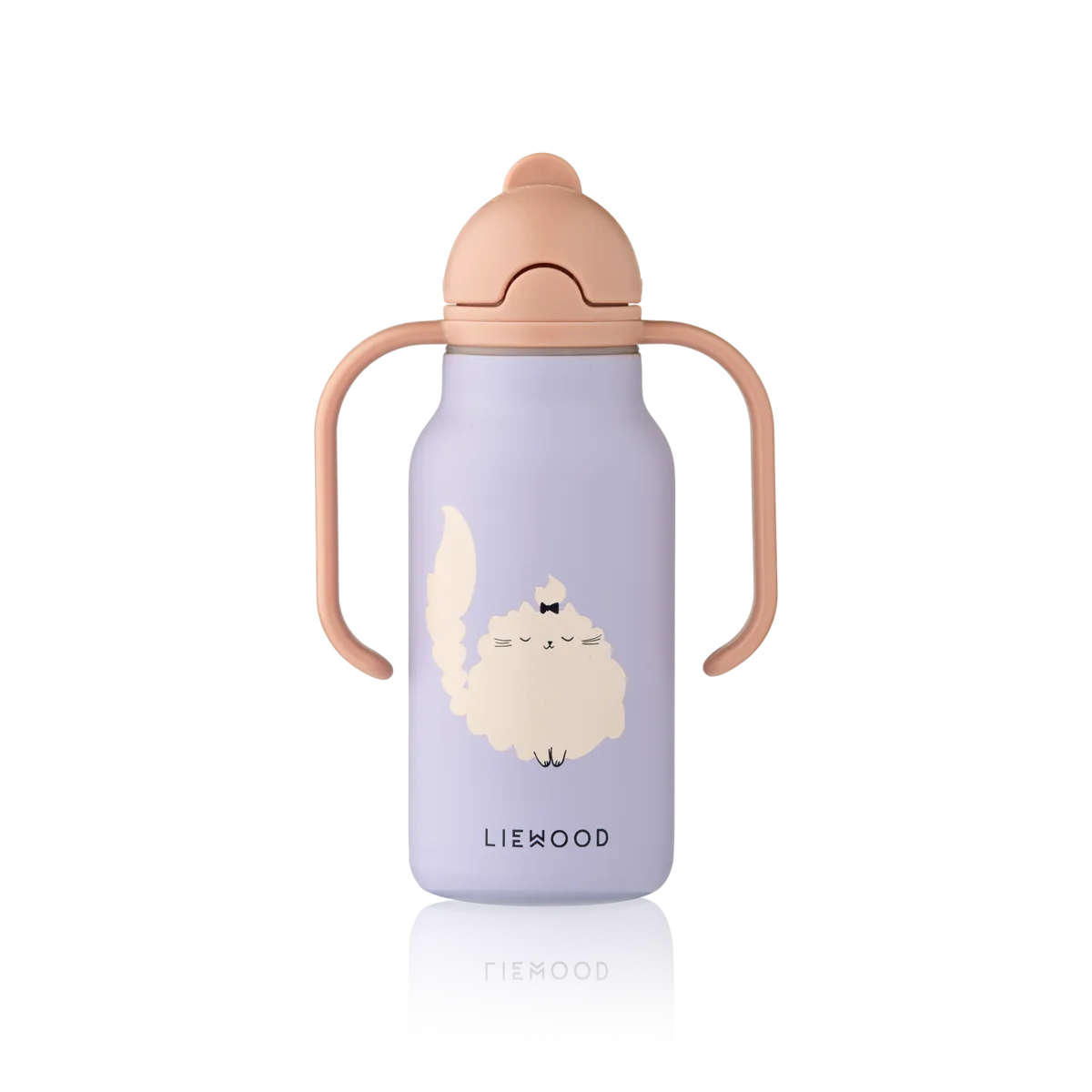 Liewood Bidon dziecięc Kimmie Cat / Warm lilac 250ml