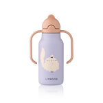 Liewood Bidon dziecięc Kimmie Cat / Warm lilac 250ml