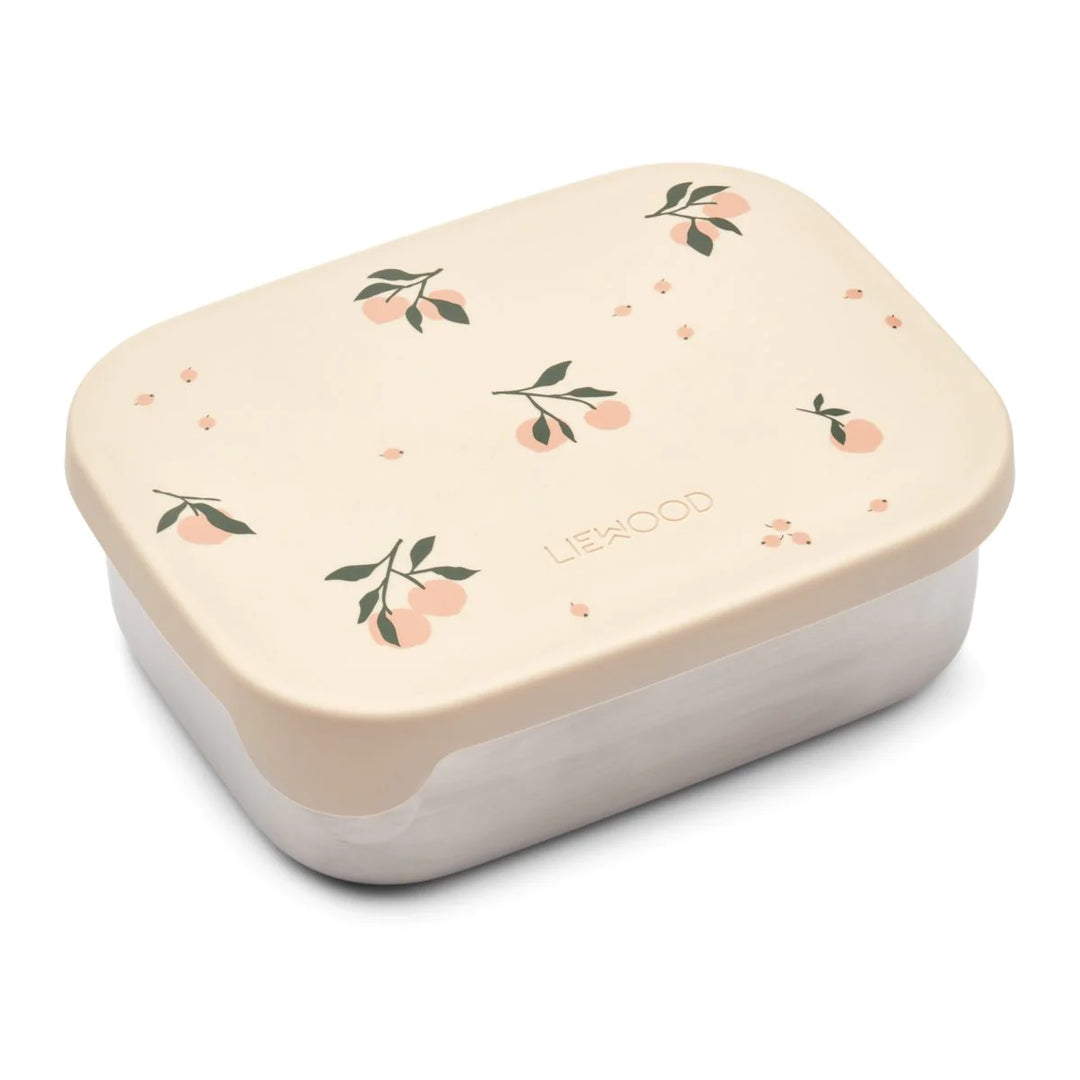 Liewood Lunchbox dla dzieci Arthur printed lunchbox Peach Sea shell mix 900 ml