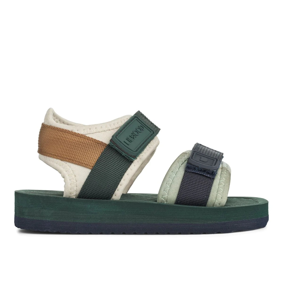 Liewood Sandały dziecięce Monty Strap Sandals Hunter Green Mix rozmiar 25