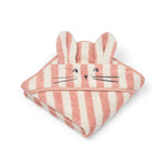 Liewood Ręcznik dla niemowlaka Albert Coral blush / creme de la creme stripe