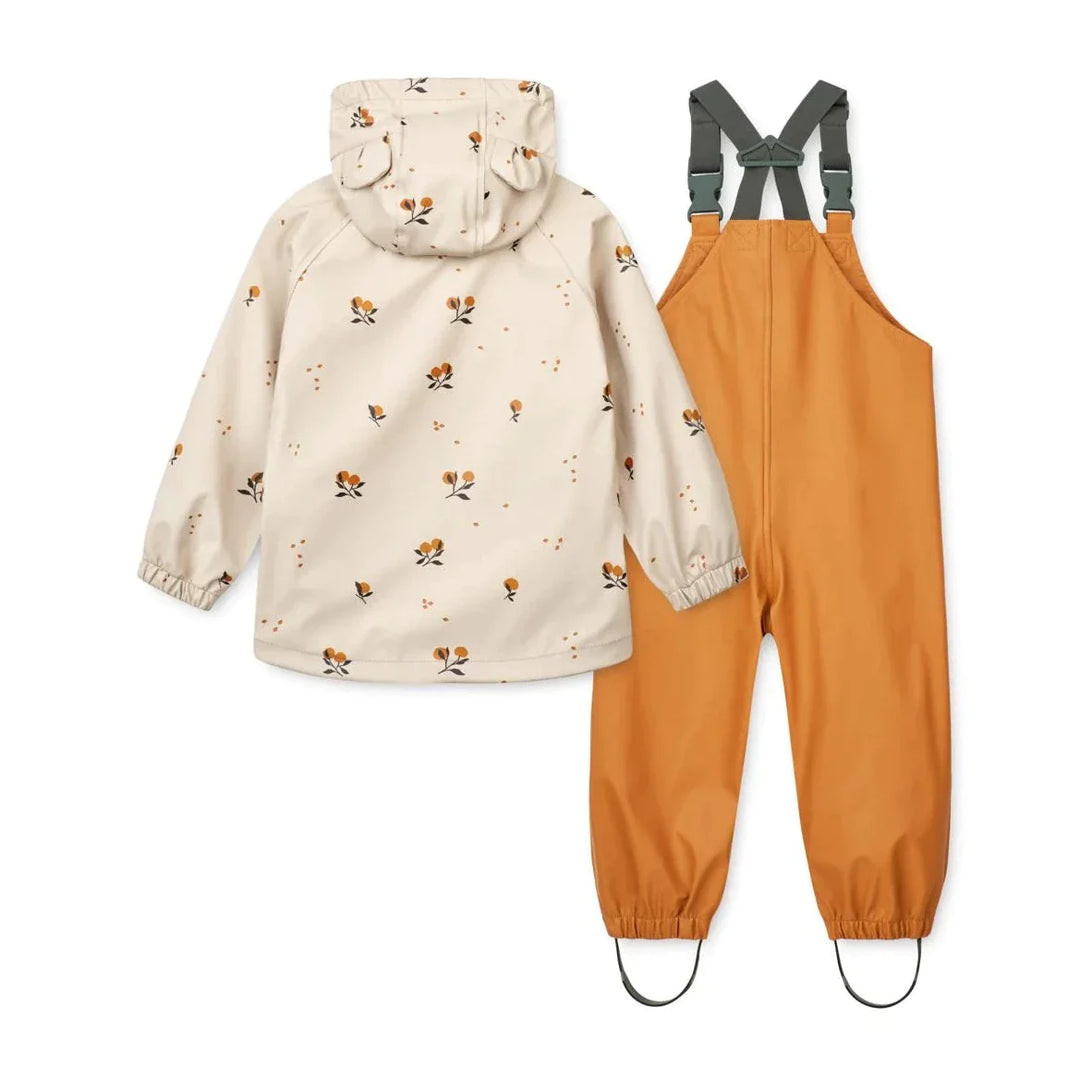 Liewood kurtka i spodnie przeciwdeszczowe dziecięce 86 cm Peach / Sandy