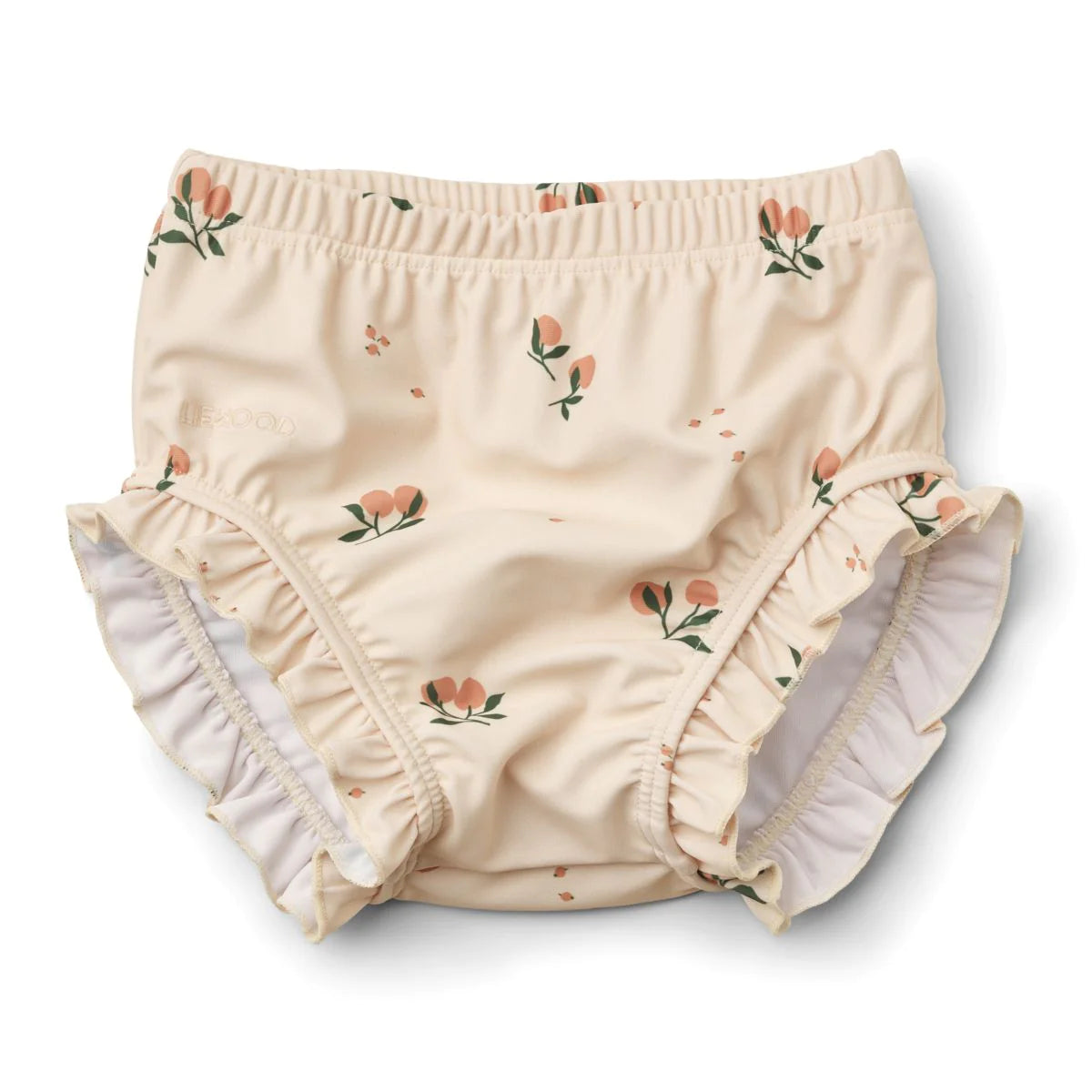 Liewood Kąpielówki dla niemowląt majtki kąpielowe Mila Baby Printed Swim Pants Peach Sea shell rozmiar 80