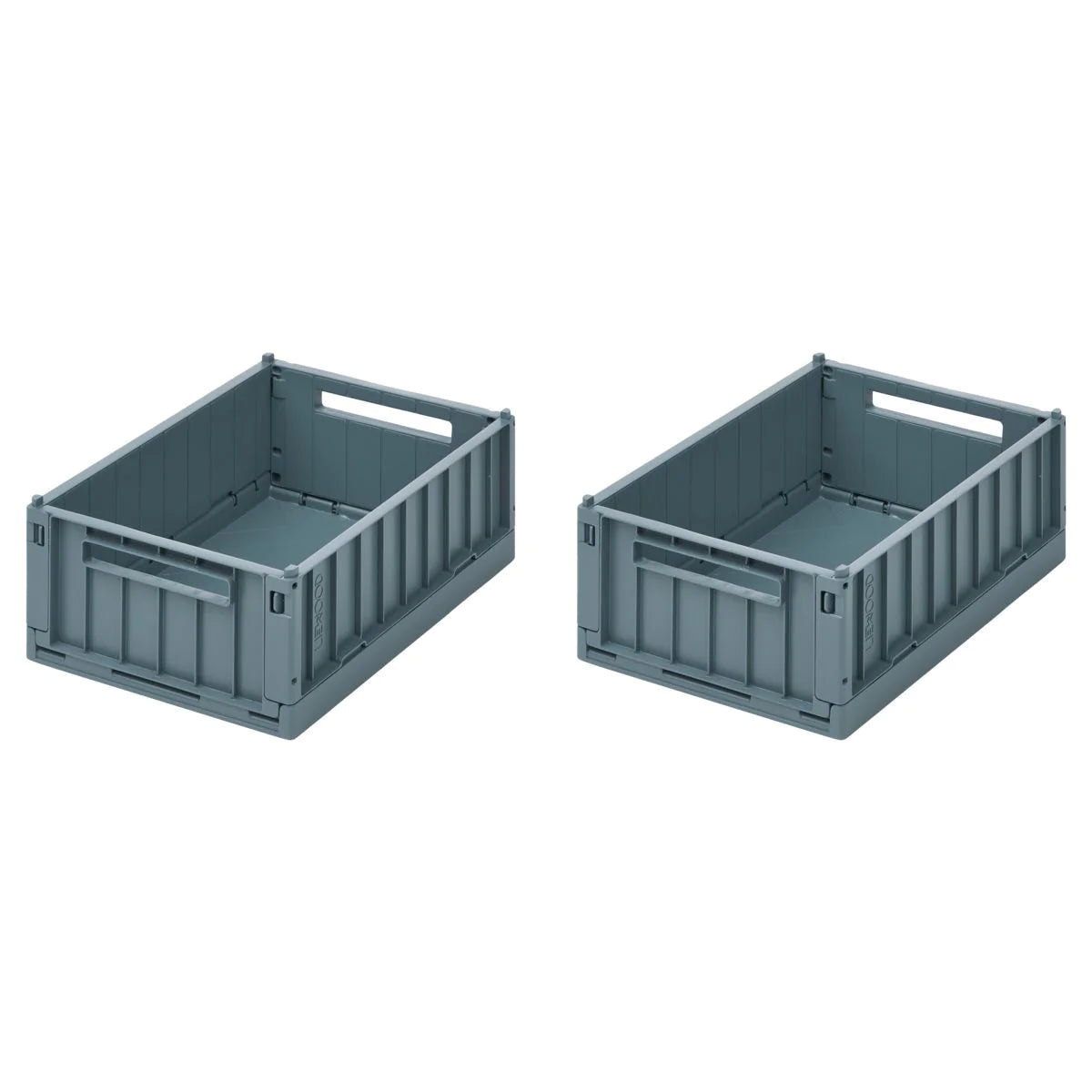 Liewood Koszyki na zabawki Weston Storage Box S 2-pack Whale blue