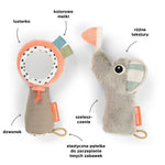 Done by Deer Zestaw dla niemowlaka Grzechotka i Lusterko Celebration