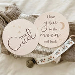 MommyPlanner Dwustronna karta do zdjęć I love You Nasz cud