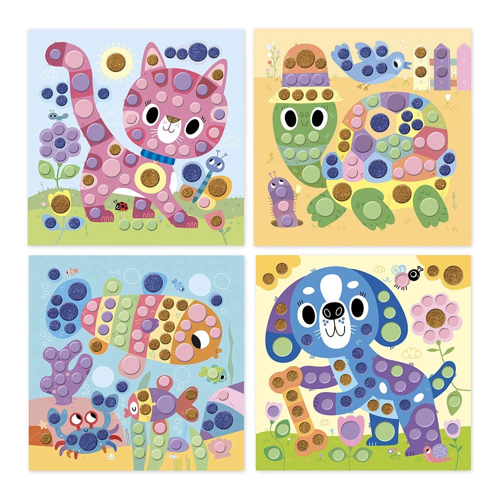 Janod Zestaw kreatywny okrągłe mozaiki My arts & crafts