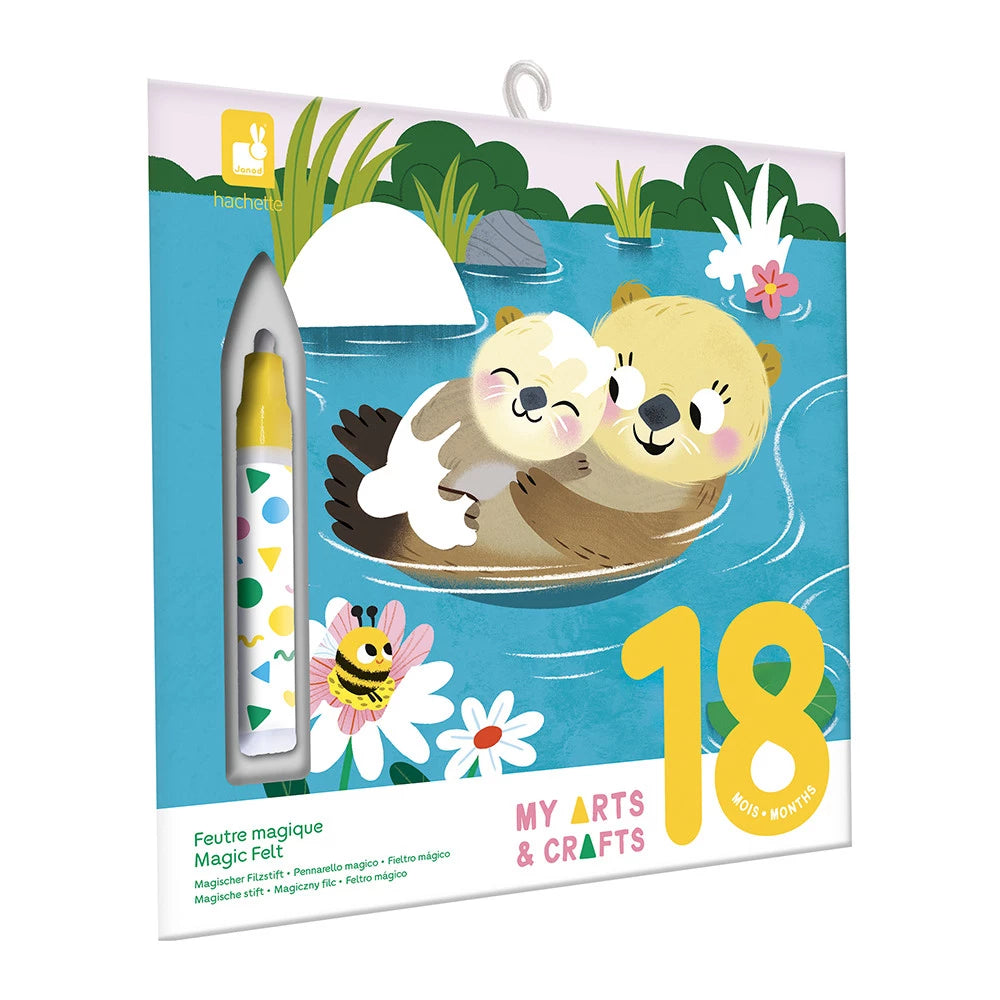 Janod Zestaw kreatywny kolorowanka wodna wielorazowa Urocze zwierzątka