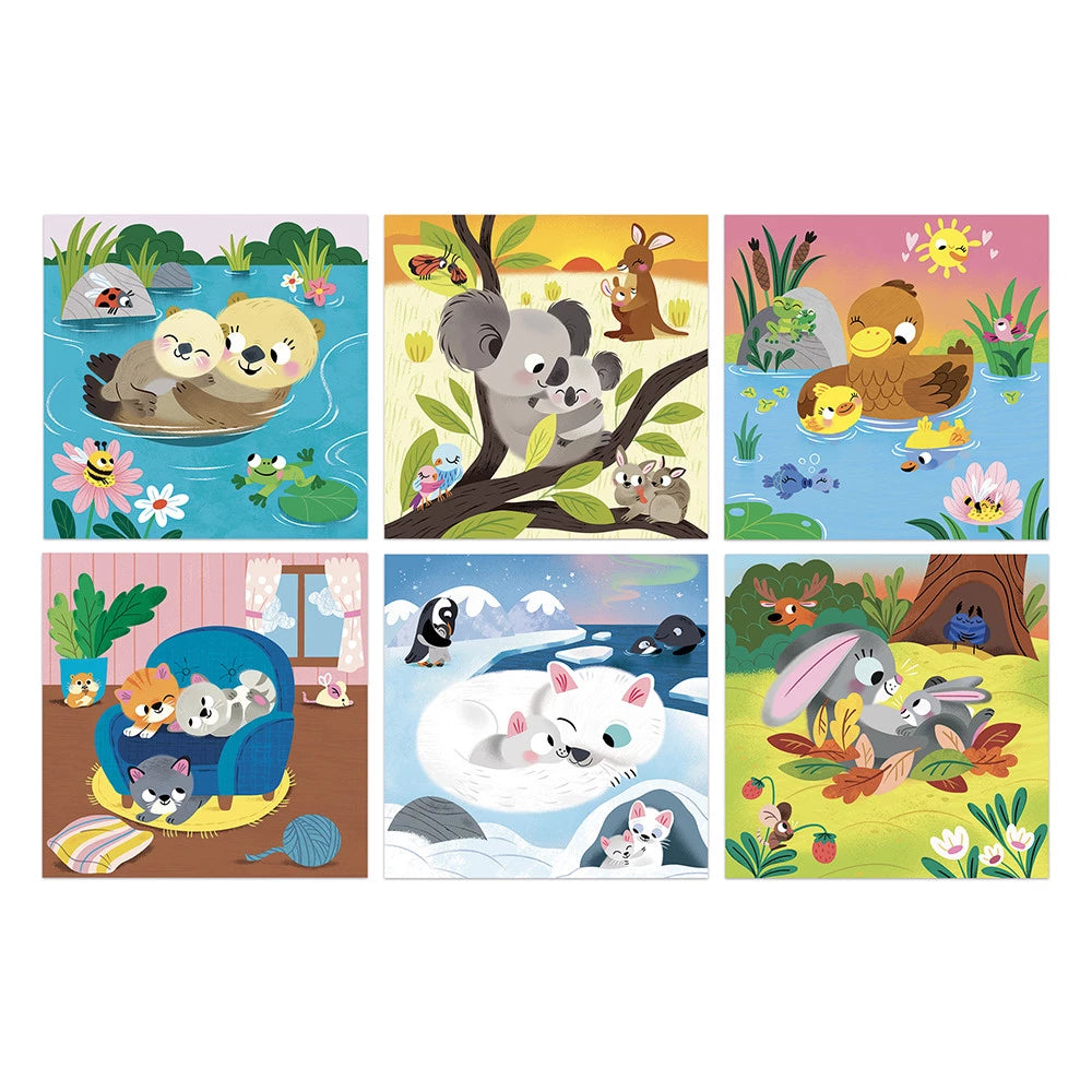 Janod Zestaw kreatywny kolorowanka wodna wielorazowa Urocze zwierzątka