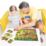 Mideer Sekretne puzzle z okularami 3D - Las 35 elementów