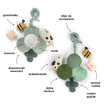 Done by Deer Zawieszka do wózka sensoryczna Tiny Farm Green