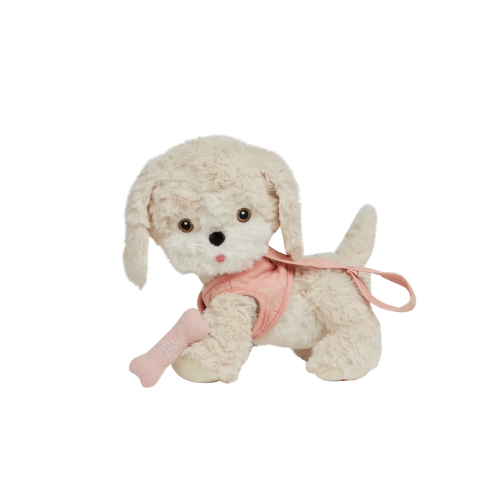 Olli Ella Pluszowy Piesek zabawka z magnetyczną kością Dinkum Dogs Cookie