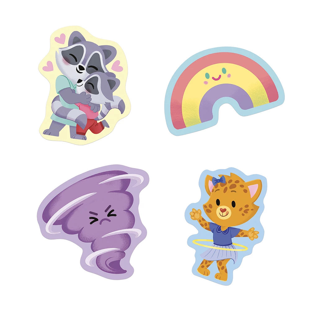 Janod Naklejki dla dzieci Emocje 100szt