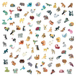 Janod Naklejki dla dzieci Egzotyczne zwierzęta 100szt