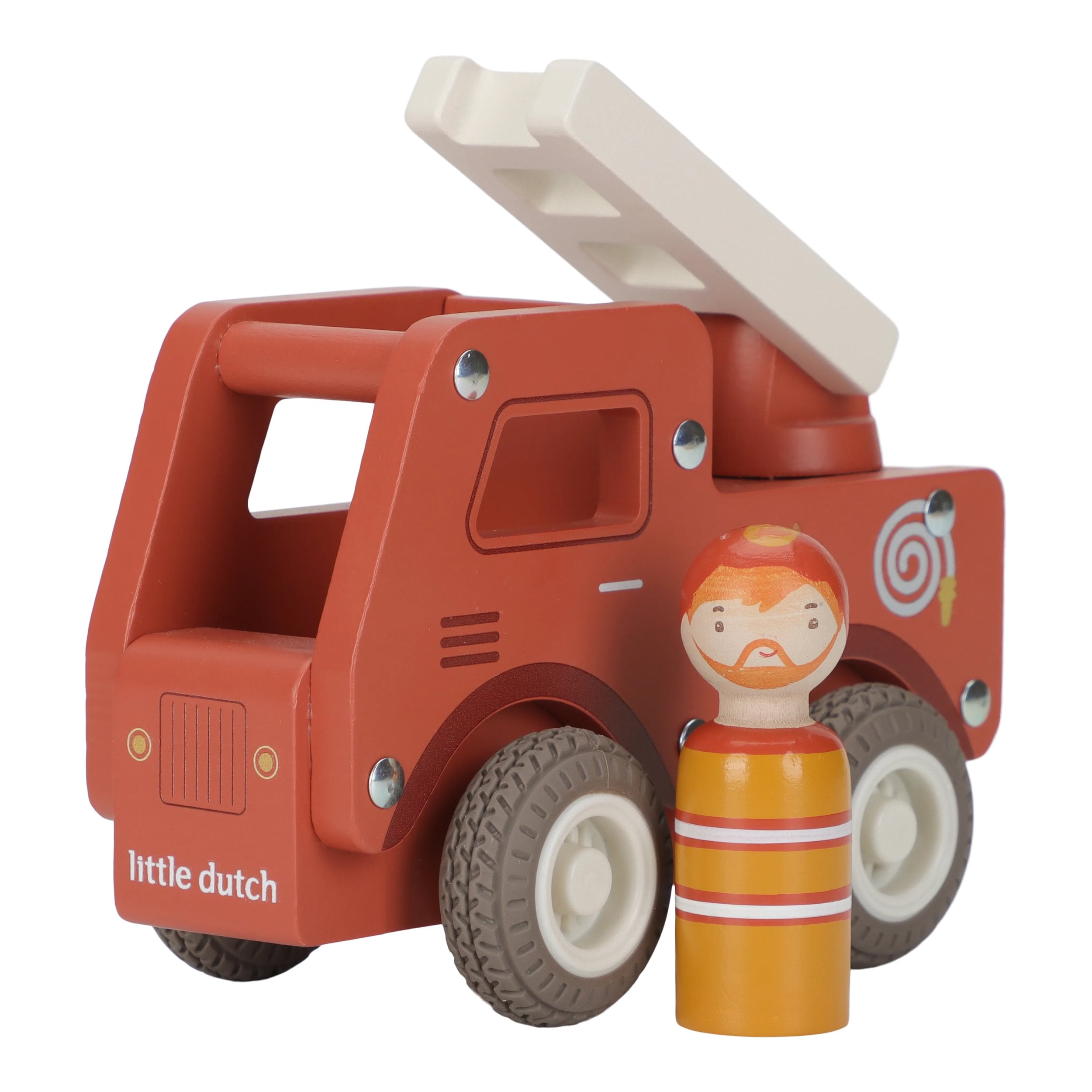 Little Dutch Drewniany wóz strażacki