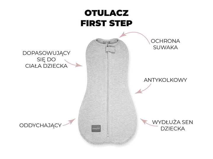 Sleepee otulacz niemowlęcy first step z czapeczką bohemian botanic