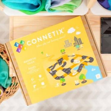 Connetix Klocki magnetyczne dla dzieci Zestaw ramp i skrzyżowań 16 sztuk