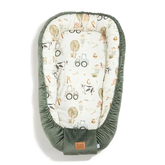 La Millou Kokon niemowlęcy Best Nest Velvet ABC Farm S