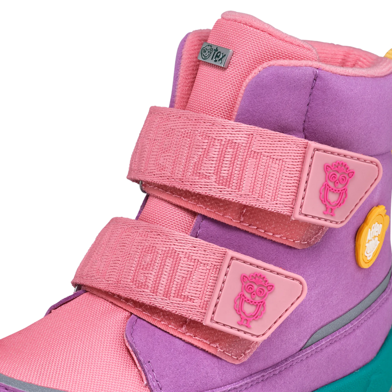 Affenzahn Buty zimowe dla dziewczynki typu barefoot wegańskie Comfy Owl
